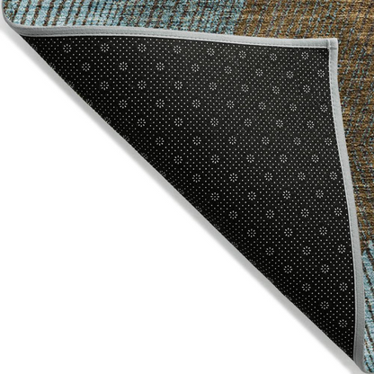 Start2Finish Chantille ACN962 teal 10x14 rug with intricate pattern, plush texture, and vibrant color for stylish home decor.