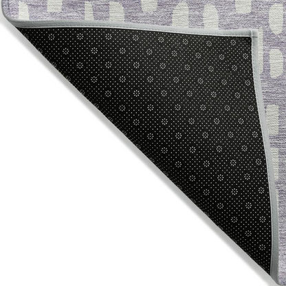 Start2Finish Chantille ACN963 purple 10x14 rug with intricate patterns and soft texture, perfect for living rooms or bedrooms.