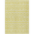 Start2Finish Chantille ACN963 gold 10x14 rug with intricate pattern, soft texture, and elegant design for living room or bedroom decor.