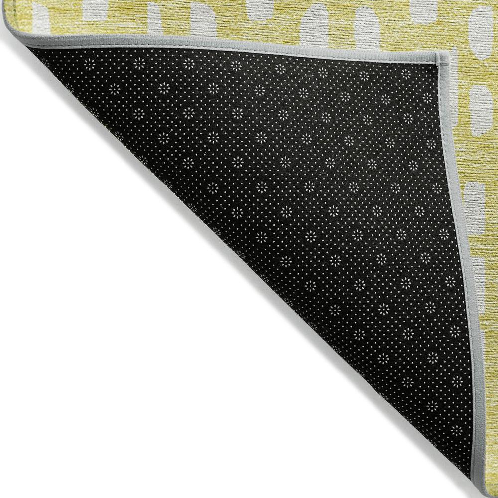 Start2Finish Chantille ACN963 gold 10x14 rug with intricate pattern and soft fibers, perfect for living room or bedroom decor.
