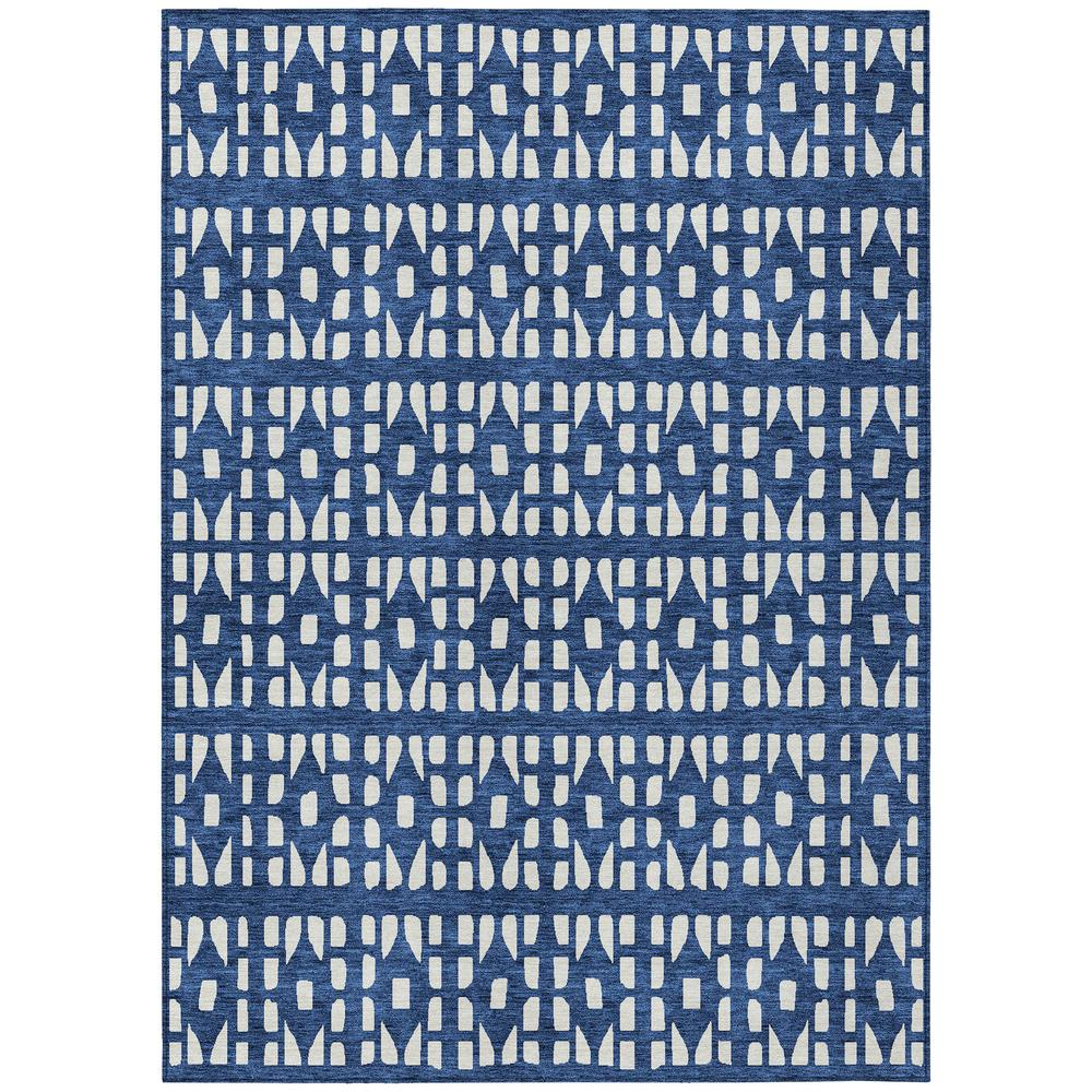 Start2Finish Chantille ACN963 Blue 10x14 rug with intricate patterns and soft texture, ideal for living room or bedroom decor.