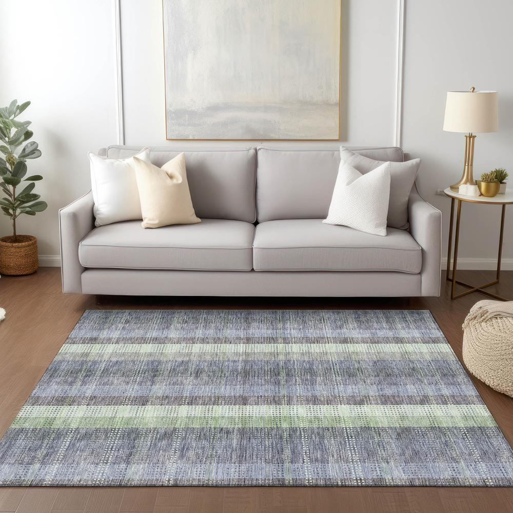 Gray Chantille ACN966 9x12 rug with intricate pattern, from Start2Finish, shown laid out on a hardwood floor.