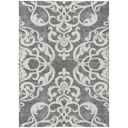 Start2Finish Chantille ACN973 gray 10x14 rug with soft woven texture and subtle pattern, ideal for living room or bedroom decor.