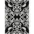 Start2Finish Chantille ACN973 black 9x12 rug with intricate pattern, plush texture, and soft fibers perfect for living rooms and bedrooms.