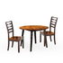 Start2Finish Abaco 3-piece dining set with a rectangular table and matching chairs, featuring a modern wooden finish.
