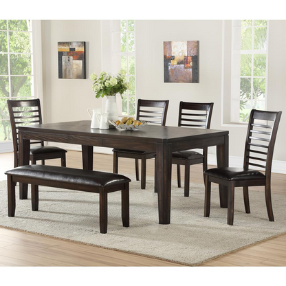 Start2Finish Ally dining table with a sleek wooden top and sturdy metal legs, ideal for modern dining spaces.