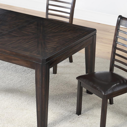 Ally dining table by Start2Finish with a sleek wooden surface and modern design, set in a stylish dining room.