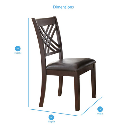 Start2Finish Adrian side chair showcasing a modern wooden frame and cushioned seat, ideal for dining or office spaces.