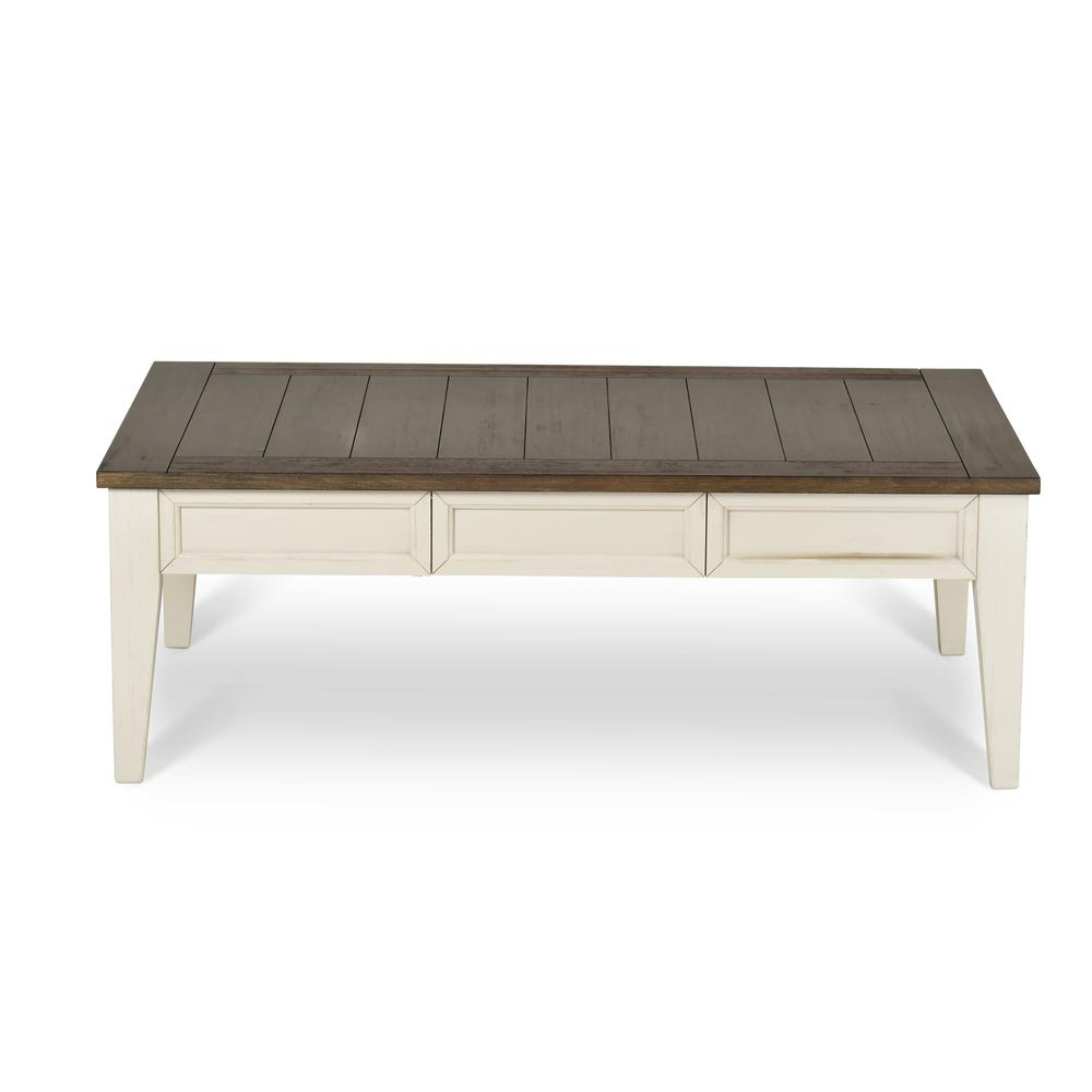 Start2Finish Cayla cocktail table in dark oak finish with sleek modern design and rectangular shape, perfect for living room decor.