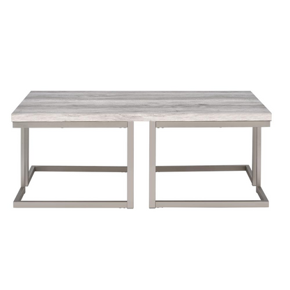 David Cocktail Table by Start2Finish, modern wooden surface with sleek metal legs, ideal for living room or lounge areas.