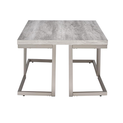Start2Finish David Cocktail Table with sleek wooden top and metal legs, modern design perfect for living rooms and gatherings.