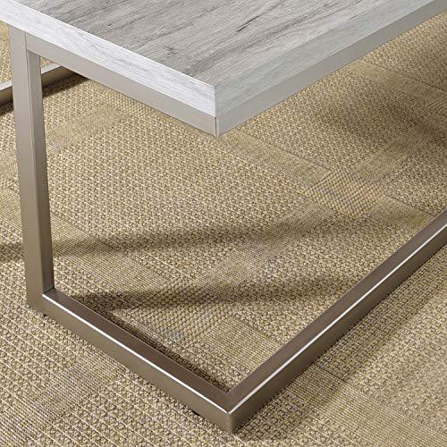 Start2Finish David end table with a sleek wooden surface and modern design, perfect for living room or bedroom decor.