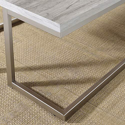 Start2Finish David end table with a sleek wooden surface and modern design, perfect for living room or bedroom decor.