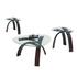 Start2Finish Pitman 3-piece occasional furniture set featuring a coffee table and two side tables with sleek wooden finishes.