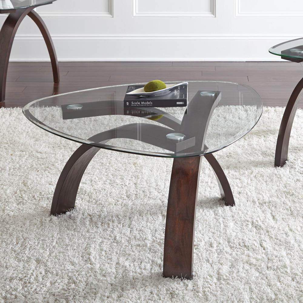 Start2Finish Pitman 3-piece Occasional Set of modern furniture with a sofa, armchair, and coffee table in a living room setting.