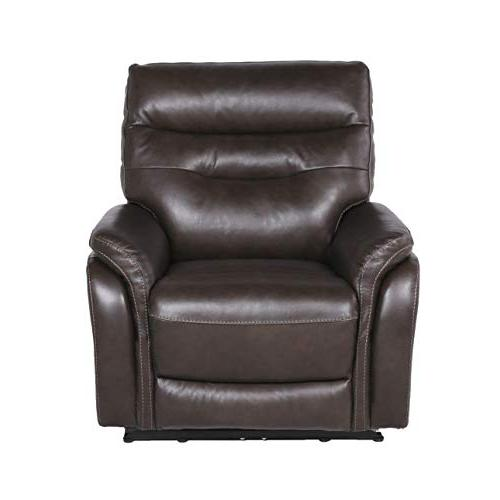 Start2Finish Fortuna recliner with power lift and coffee-colored upholstery, showcasing plush cushions and ergonomic design.