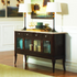 Marseille marble top sideboard by Start2Finish featuring a sleek wooden body and a polished marble surface.