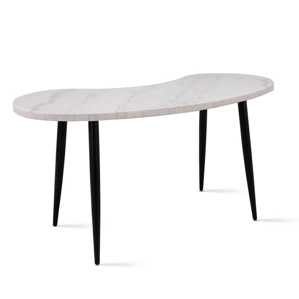 Start2Finish Kinsley Desk, modern furniture with a sleek wooden surface and metal legs, ideal for home or office workspace.