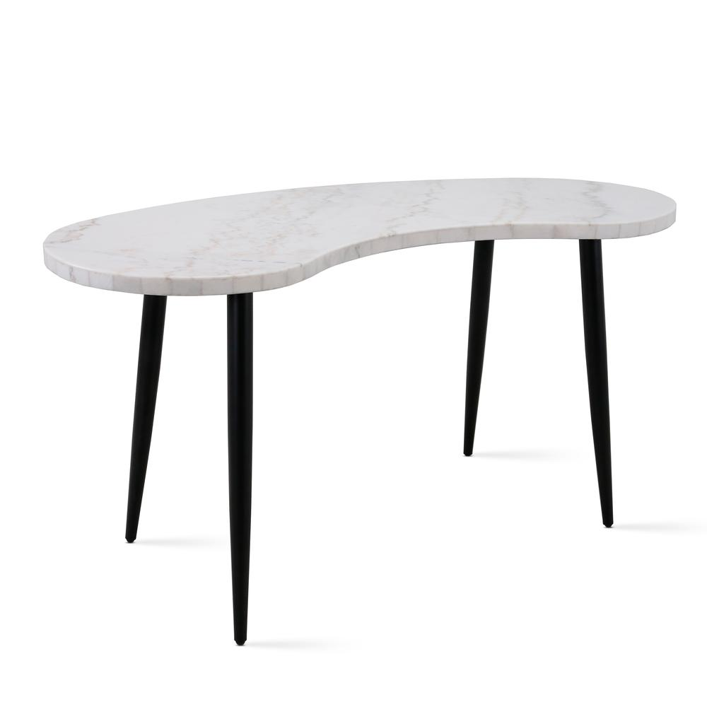 Start2Finish Kinsley Desk, modern furniture with a wooden tabletop and sleek metal legs, ideal for home or office workspace.