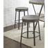 Start2Finish Portland swivel counter stool with wooden seat and metal frame, ideal for kitchen or bar area.