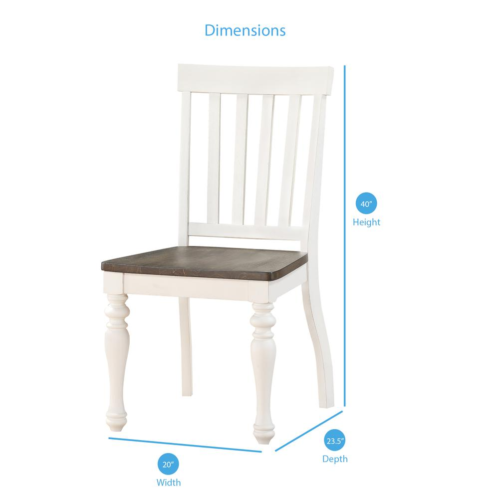 Joanna Two-Tone Side Chair by Start2Finish featuring a modern design with wooden legs and a two-tone upholstered seat.