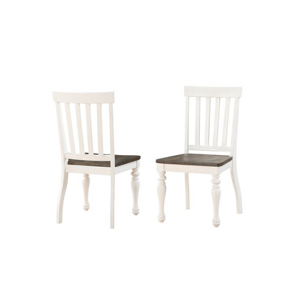 Joanna Two Tone Dining Table by Start2Finish featuring a modern wood design with a two-tone finish and sleek legs