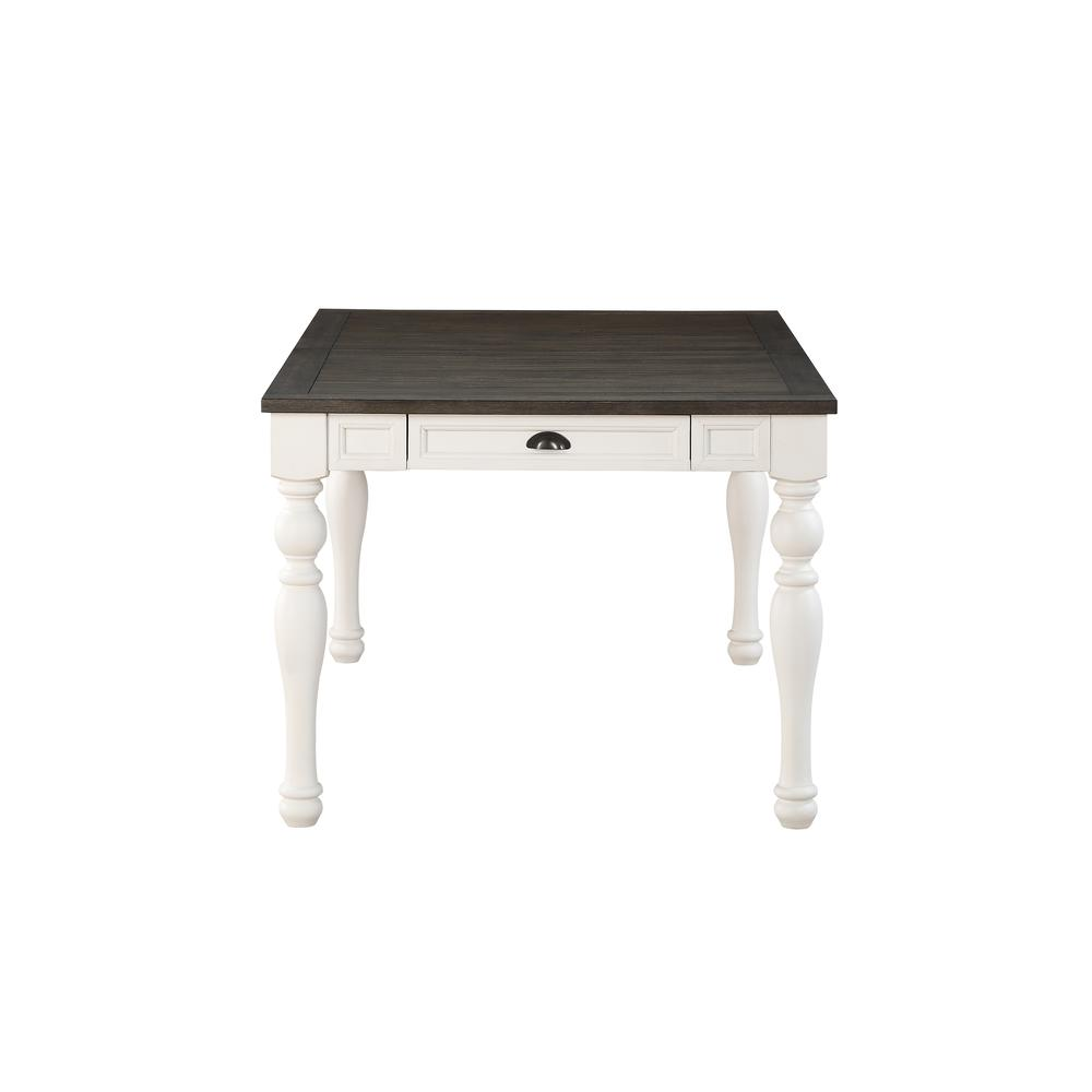 Start2Finish Joanna Two Tone Dining Table with wooden top and metal legs, showcasing a modern two-tone design.
