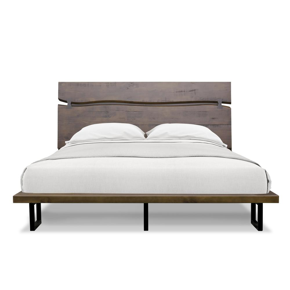 Start2Finish Pasco Queen Bed with a modern design, featuring a sturdy wooden frame and a stylish headboard for bedroom decor.