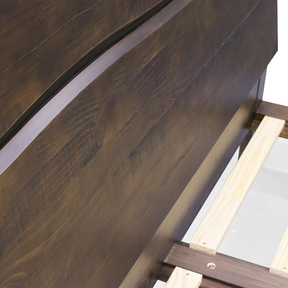 Start2Finish Pasco King Bed with elegant wooden headboard and frame, showcasing a sturdy and stylish bedroom furniture piece.