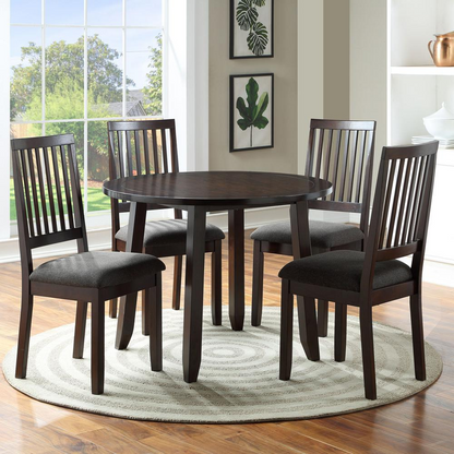 Start2Finish Yorktown 5-piece dining set with wooden table and matching chairs, modern furniture for dining rooms.