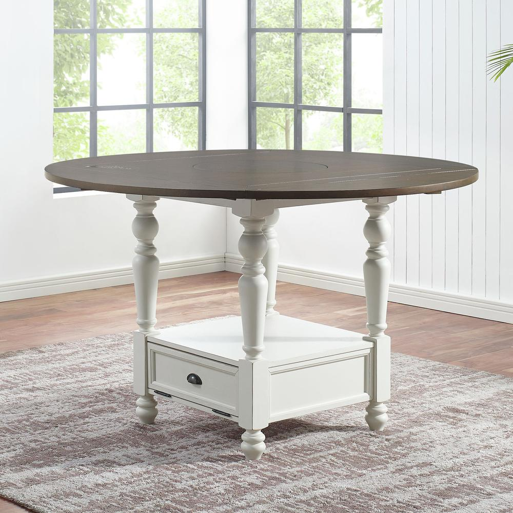 Joanna 5-piece counter height dining set by Start2Finish with four chairs and a matching table, featuring a modern wooden finish.