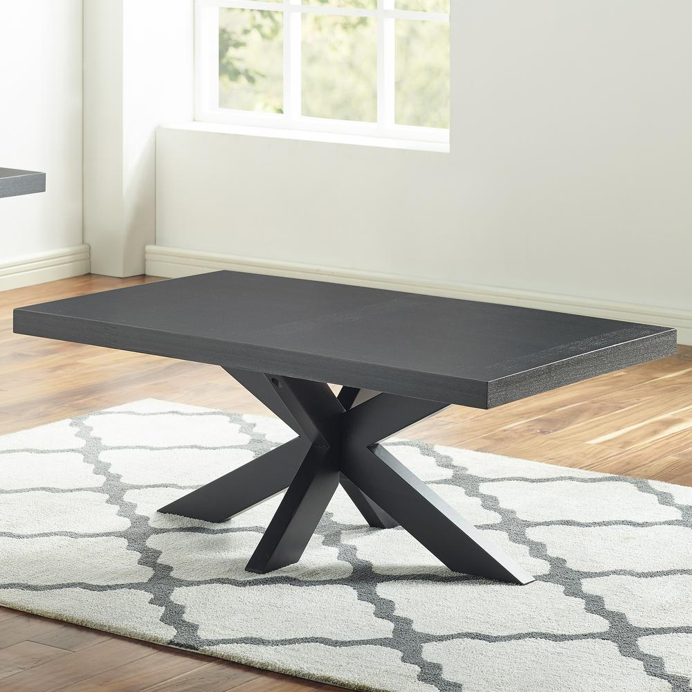 Start2Finish Harris cocktail table with wooden top and metal legs, ideal for modern living room or lounge area.