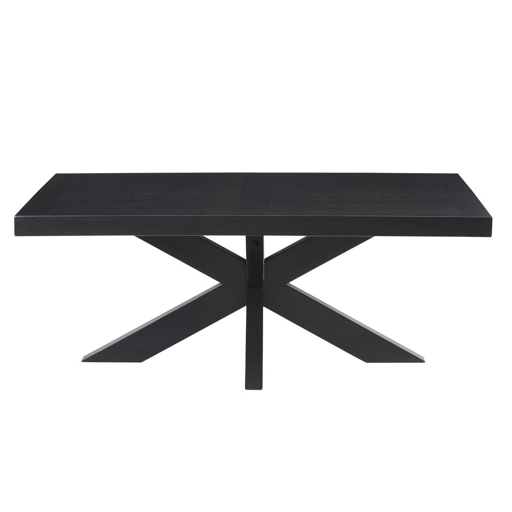 Start2Finish Harris cocktail table with a sleek wooden surface and sturdy metal legs, ideal for modern living spaces.