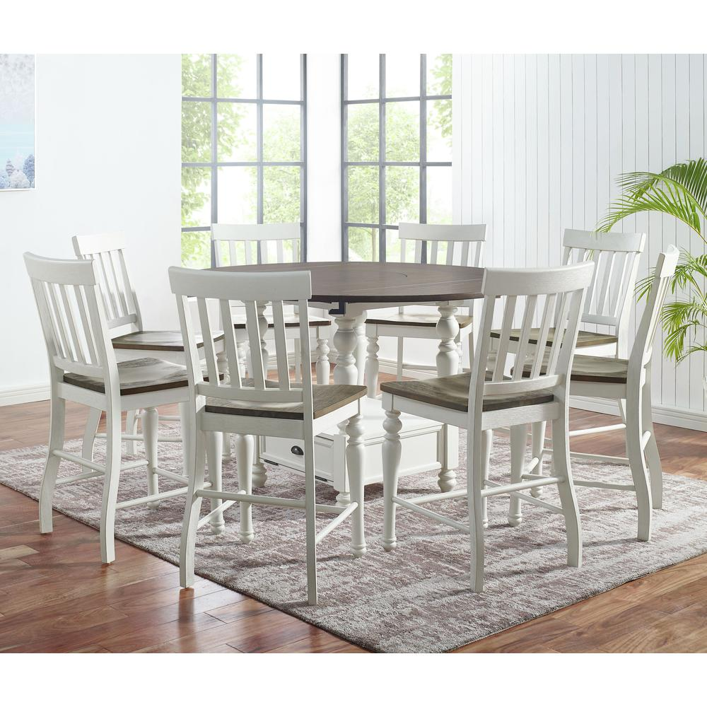 Joanna 9-piece counter dining set by Start2Finish with a table and matching stools for casual kitchen or bar area dining.