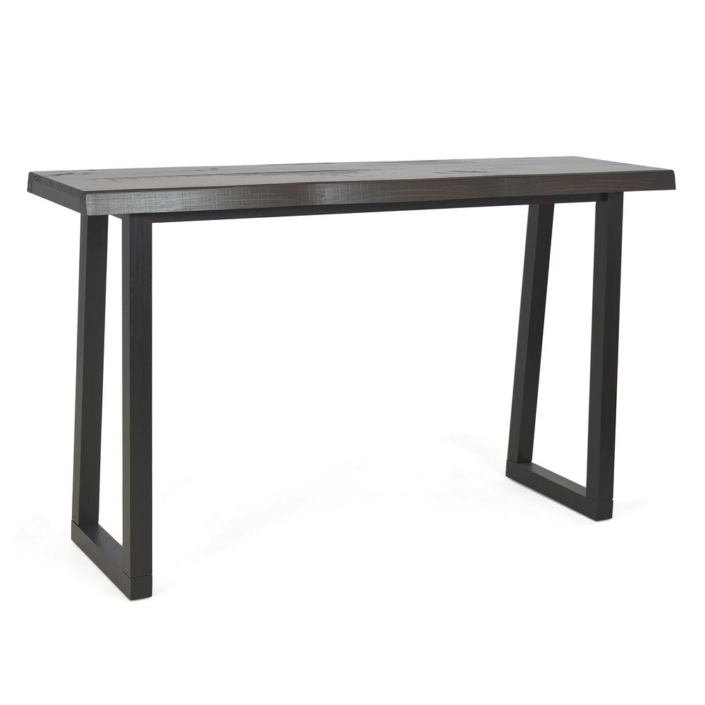 Start2Finish Jennings live edge bar with natural wood finish, showcasing its rustic, handcrafted design and smooth, polished surface.