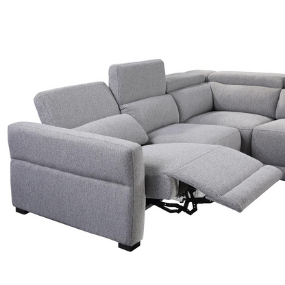 Start2Finish Isla Power Reclining Sectional sofa with plush cushions and modern design, shown in a cozy living room setting.