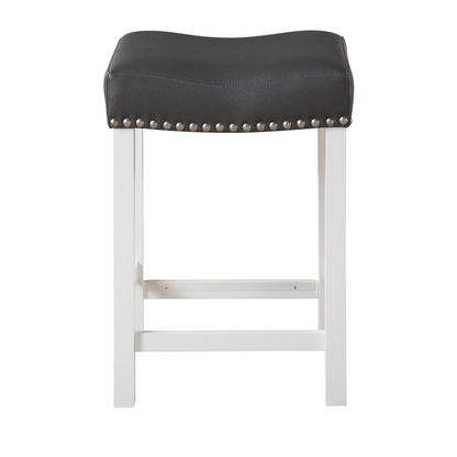 Start2Finish Zermatt Counter Stool with wooden legs and cushioned seat, ideal for kitchen or bar area.