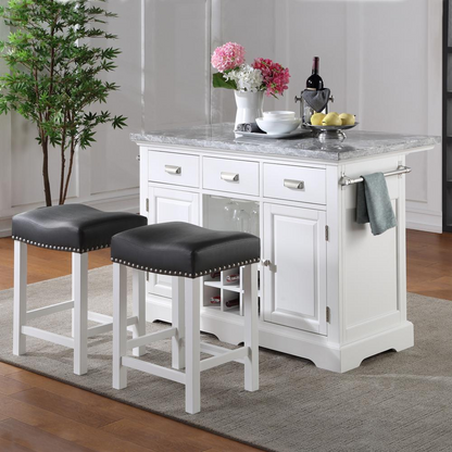 Start2Finish Zermatt Counter Stool with wooden legs and cushioned seat, ideal for kitchen or bar area.