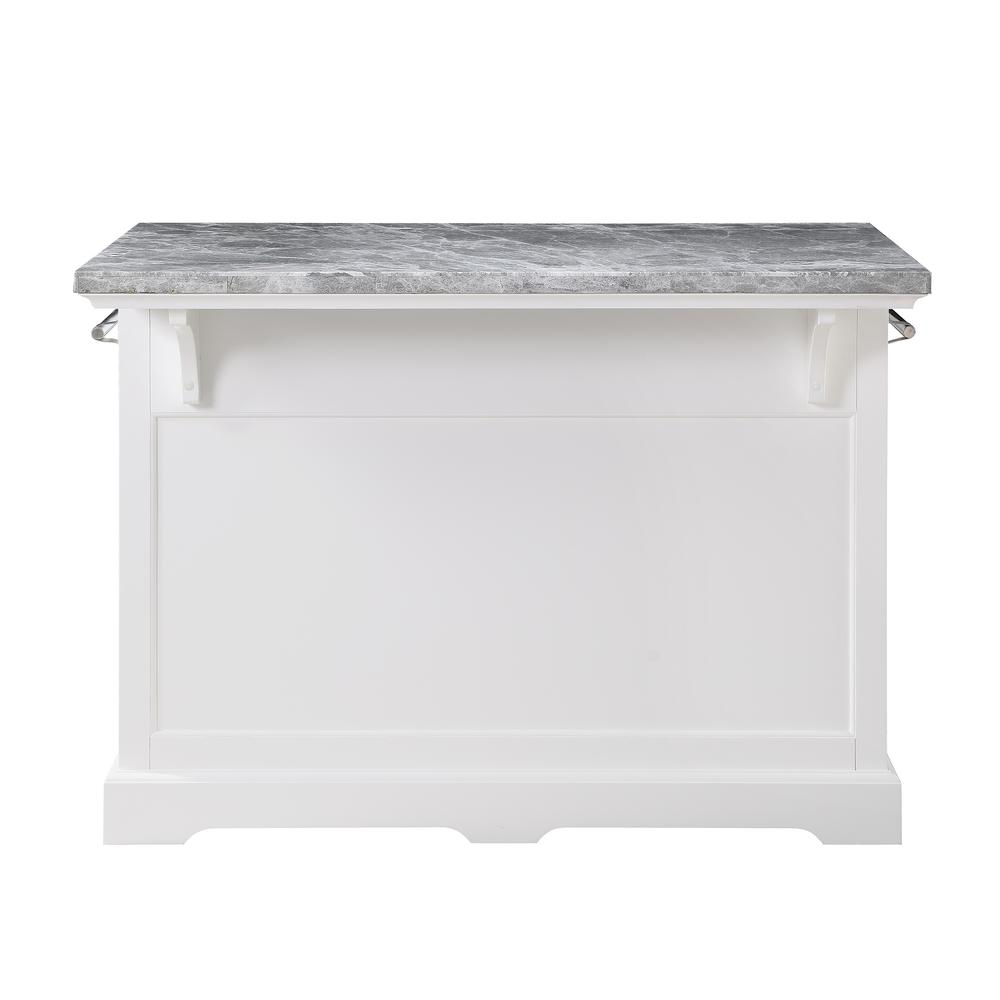 Start2Finish Zermatt Kitchen Island furniture with spacious countertop, storage cabinets, and modern design for kitchen organization.