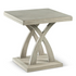 Start2Finish Jocelyn grey end table with sleek wood finish and modern design shown in the image.