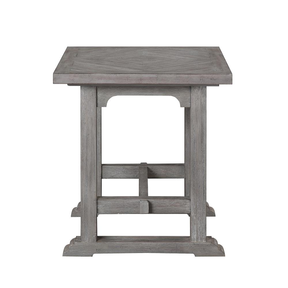 Start2Finish Whitford End Table with wooden top and metal legs, modern design, ideal for living room or lounge area.