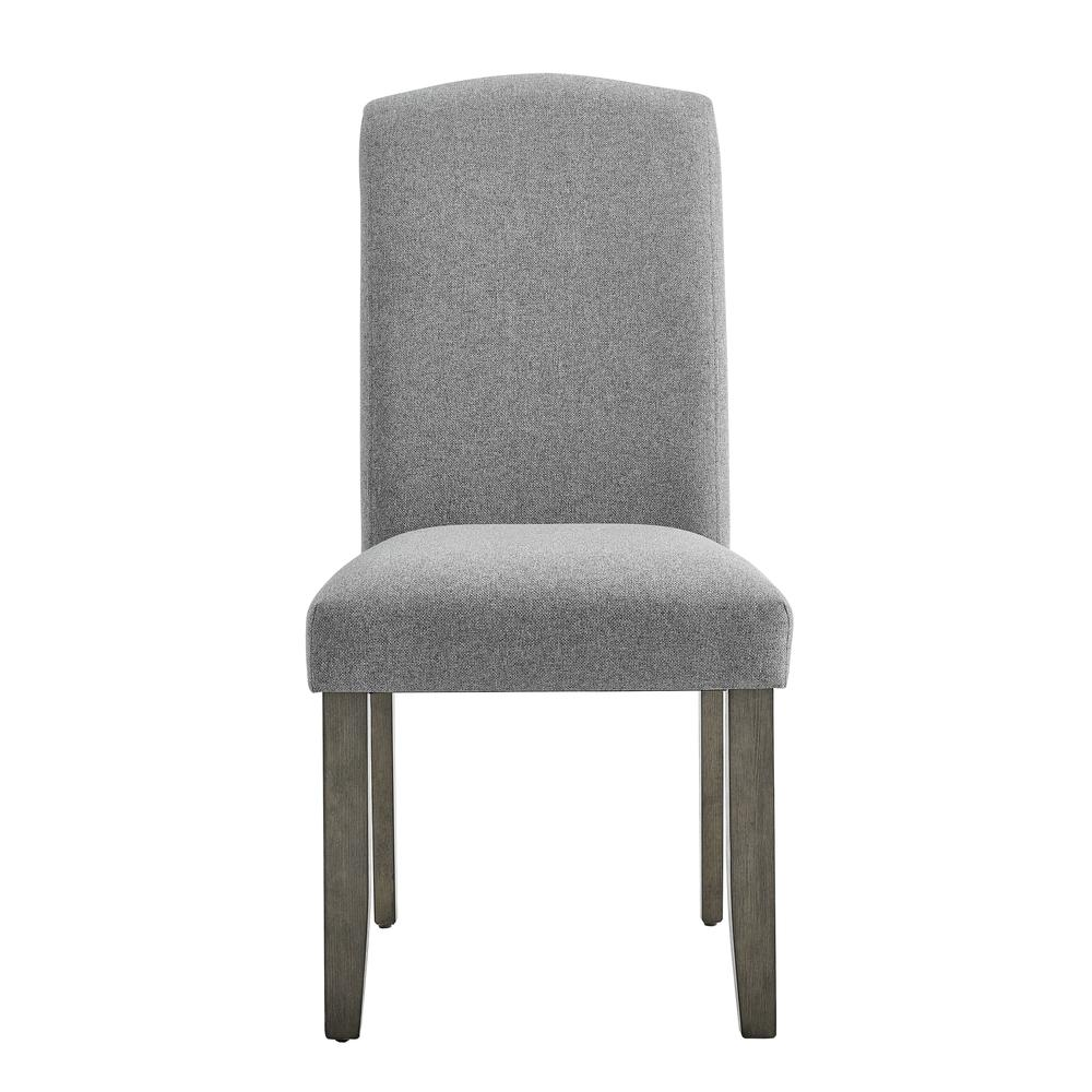 Start2Finish Emily dining side chair with wooden legs and upholstered seat, showcasing a modern, comfortable design.