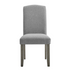 Start2Finish Emily dining side chair with wooden legs and upholstered seat, showcasing a modern, comfortable design.