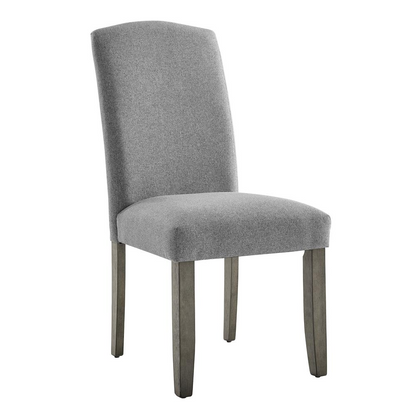 Emily dining side chair by Start2Finish with wooden frame and upholstered seat, shown in a modern kitchen setting.