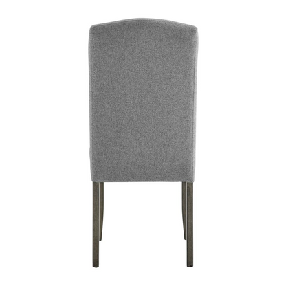 Start2Finish Emily dining side chair with wooden legs and upholstered seat, showcasing a modern, comfortable design.