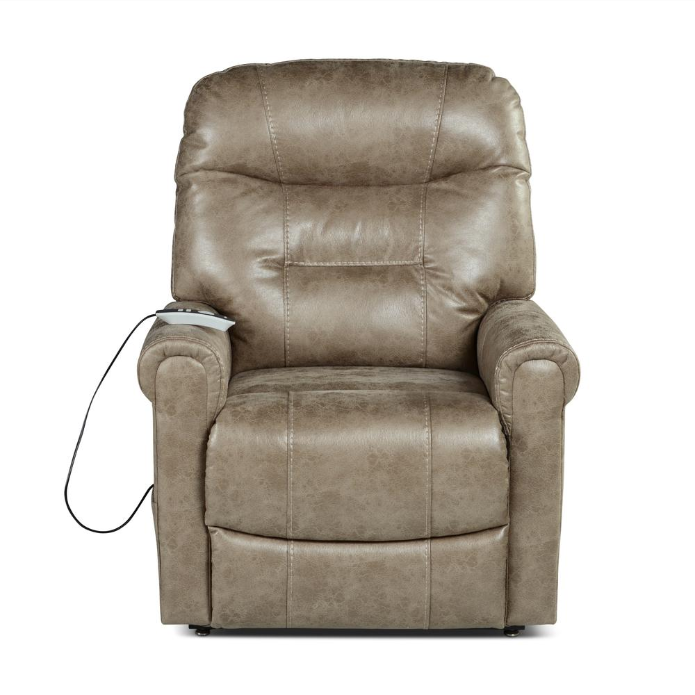Start2Finish Ottawa power lift chair with heat feature, showcasing a comfortable beige furniture recliner with control panel