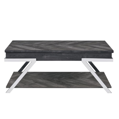 Start2Finish Roma Lift Top Cocktail Table with wood finish and modern design, featuring a lift-top surface for versatile use.