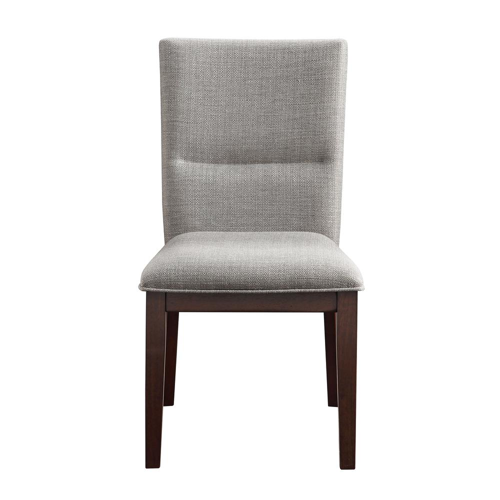 Brown Amalie Side Chair by Start2Finish, showcasing a modern wooden furniture piece with a sleek, curved design and cushioned seat.