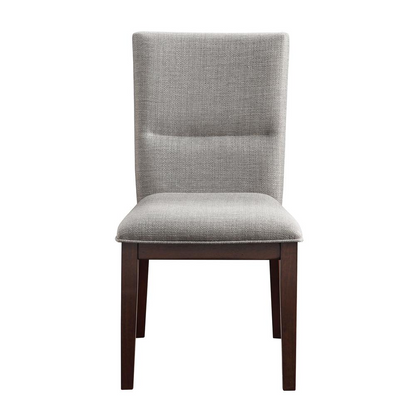 Brown Amalie Side Chair by Start2Finish, showcasing a modern wooden furniture piece with a sleek, curved design and cushioned seat.