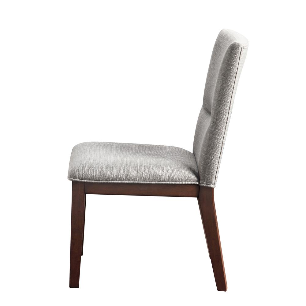 Brown Amalie Side Chair by Start2Finish, showcasing a modern furniture design with a cushioned seat and stylish wooden legs.